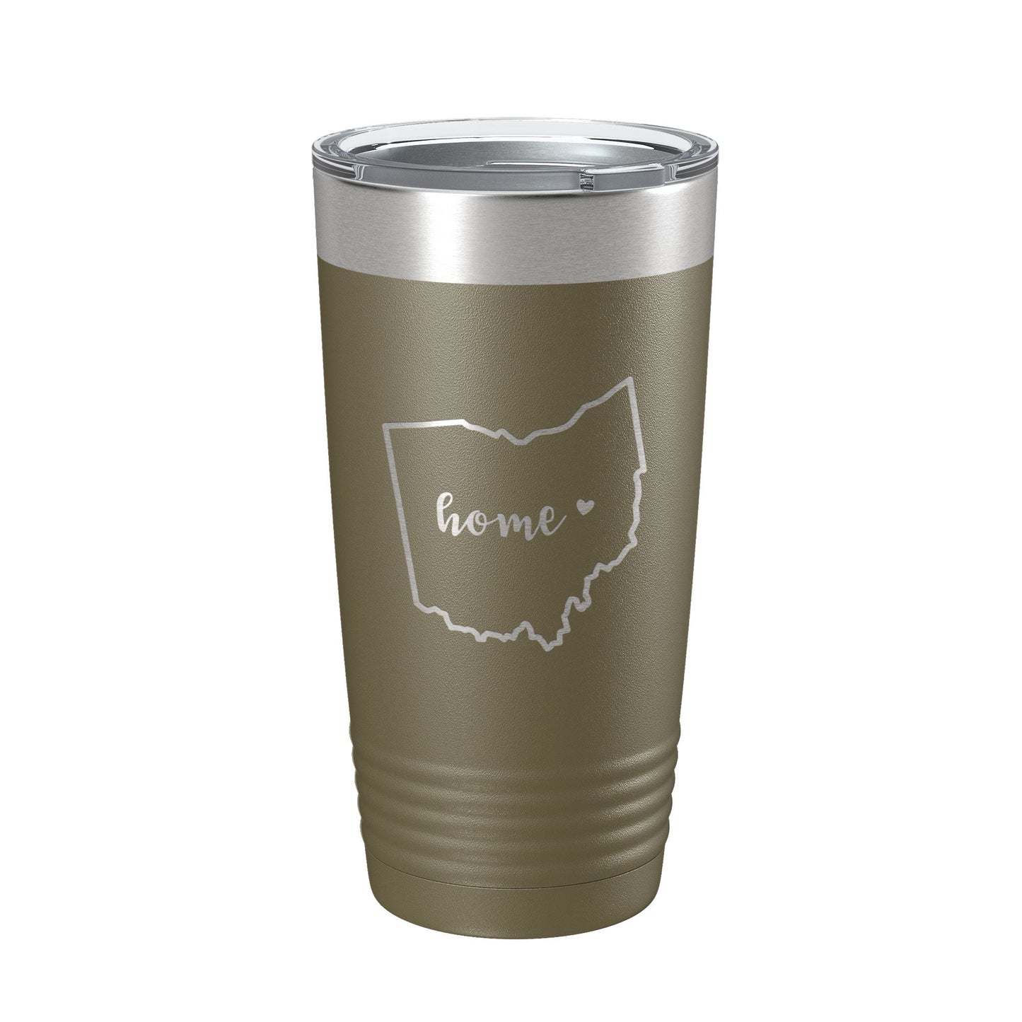 Ohio Tumbler Home State Travel Mug Insulated Laser Engraved Map Coffee Cup 20 oz