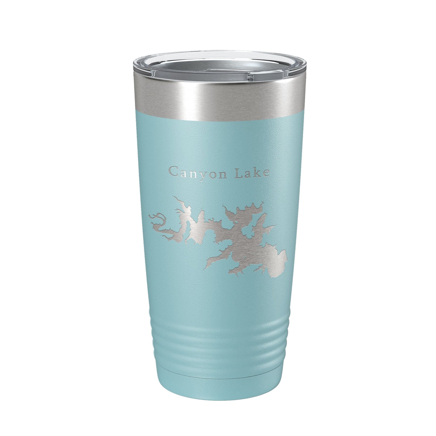 Canyon Lake Map Tumbler Travel Mug Insulated Laser Engraved Coffee Cup Texas 20 oz