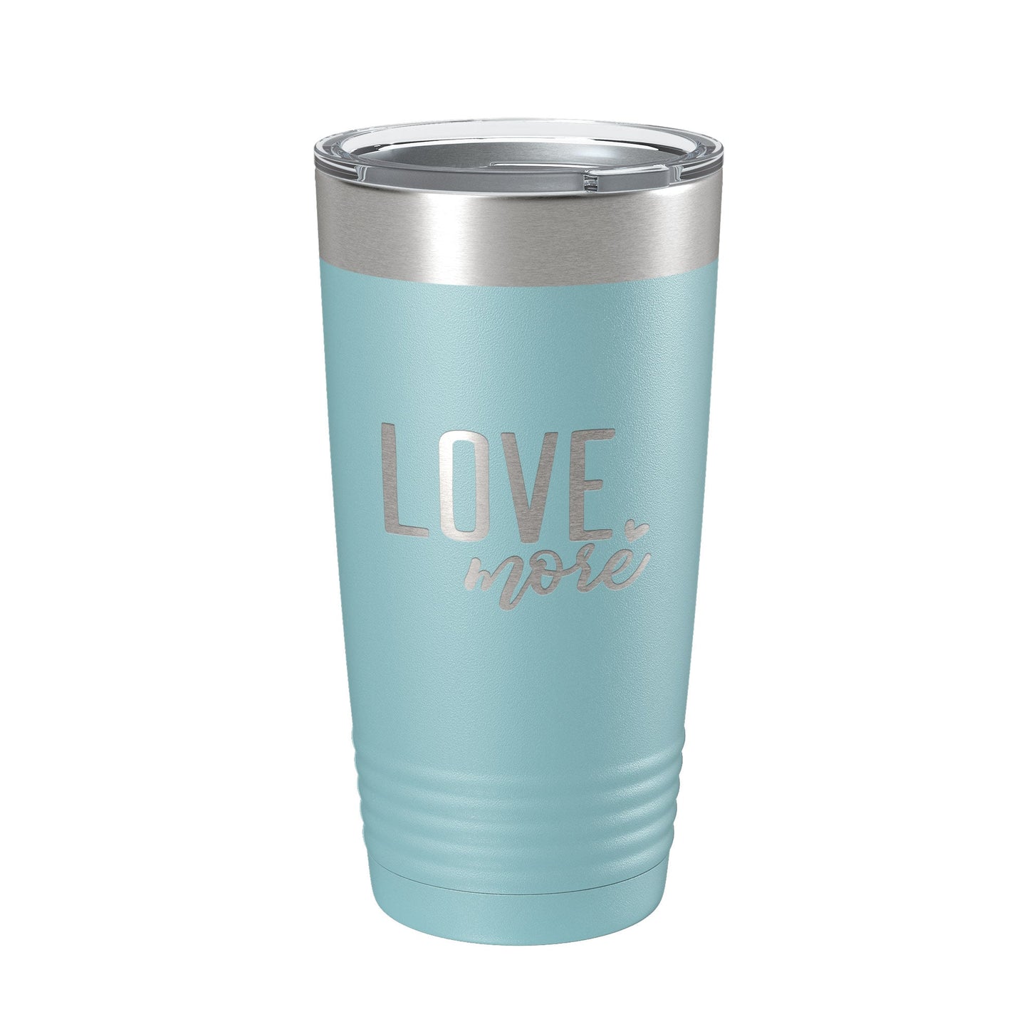 Love More Tumbler Travel Mug Insulated Laser Engraved Coffee Cup 20 oz