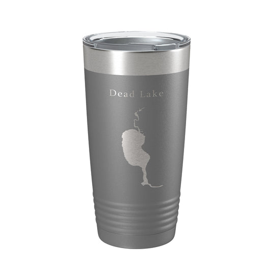 Dead Lake Map Tumbler Travel Mug Insulated Laser Engraved Coffee Cup Florida 20 oz