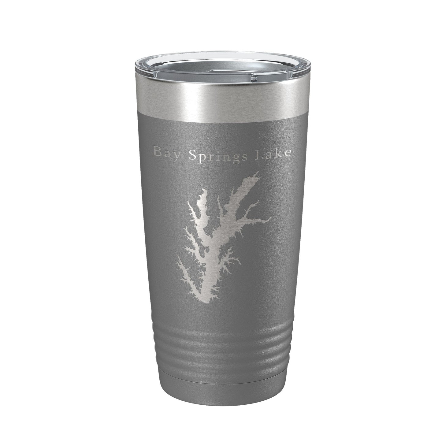 Bay Springs Lake Map Tumbler Travel Mug Insulated Laser Engraved Coffee Cup Mississippi 20 oz