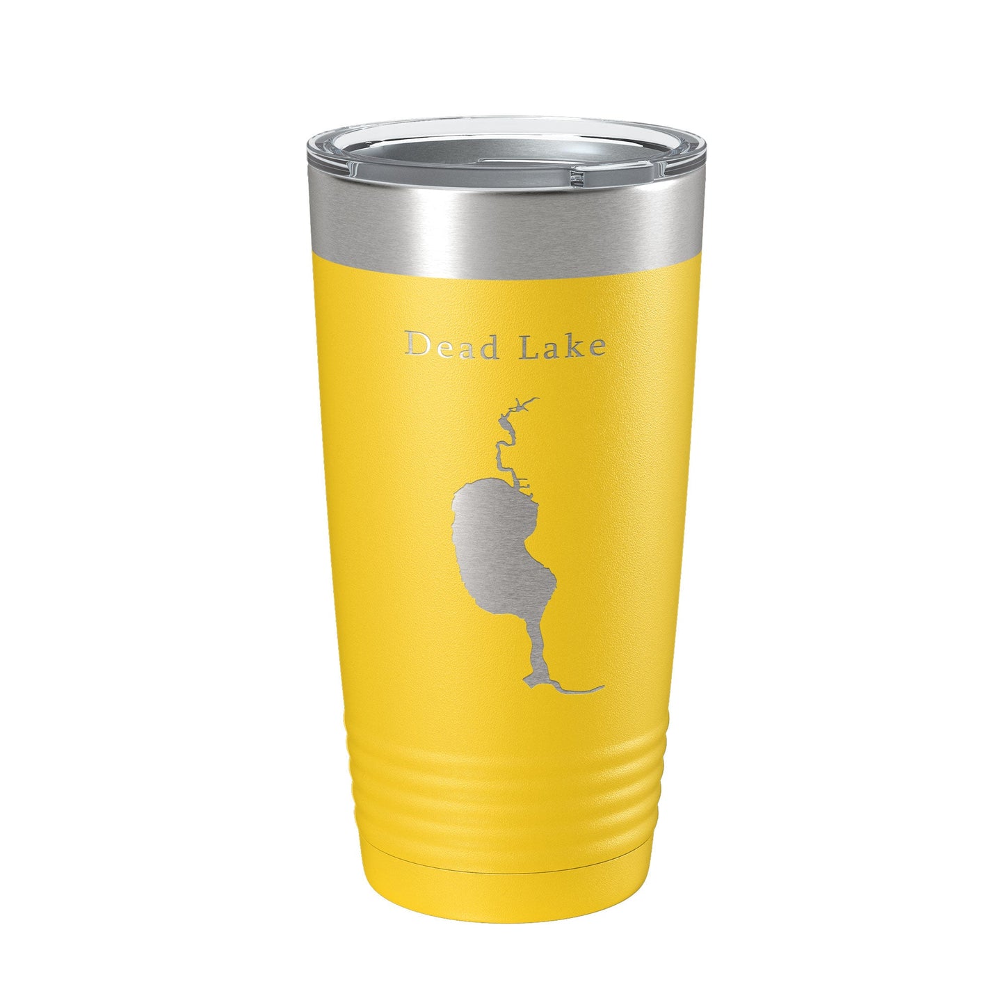 Dead Lake Map Tumbler Travel Mug Insulated Laser Engraved Coffee Cup Florida 20 oz