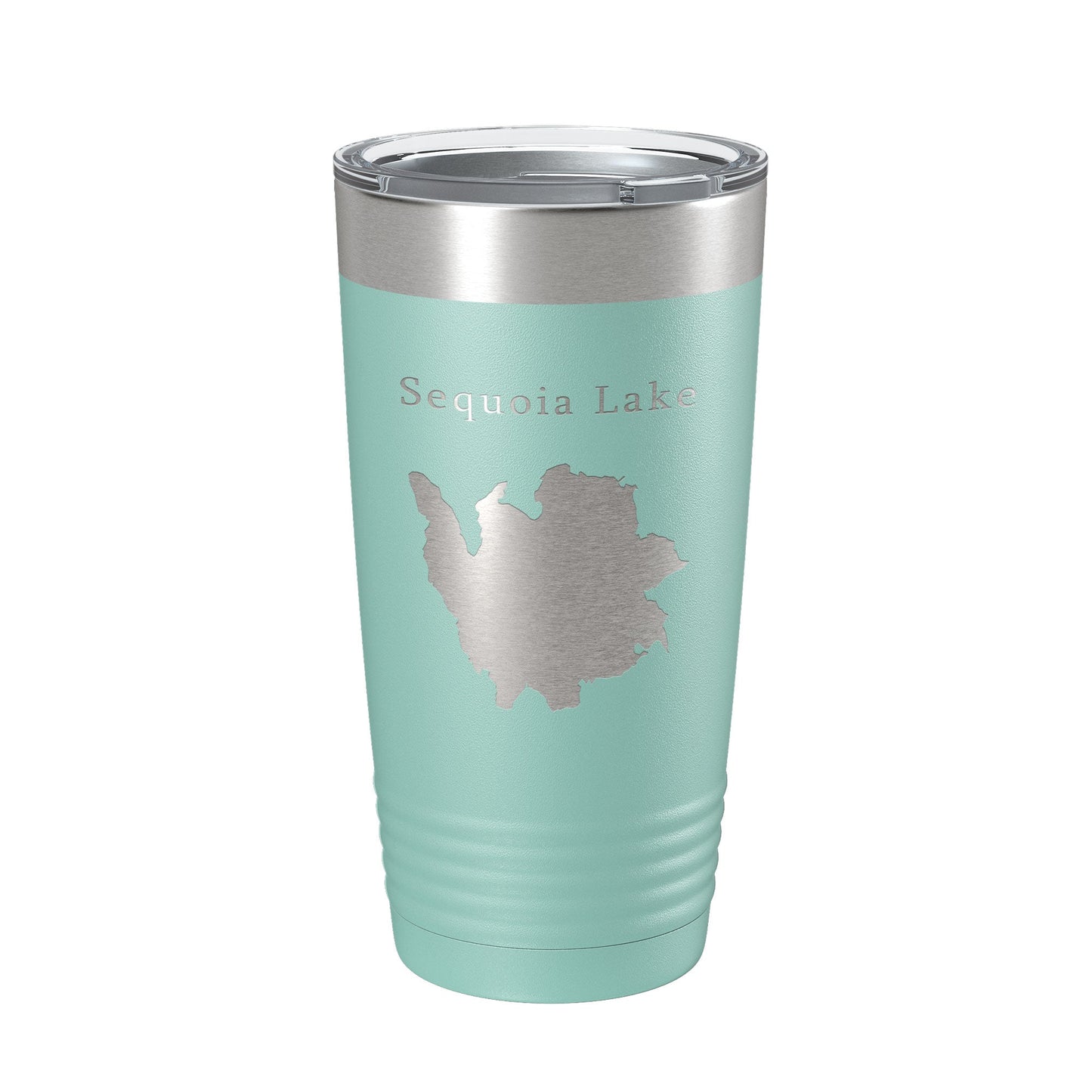Sequoia Lake Map Tumbler Travel Mug Insulated Laser Engraved Coffee Cup California 20 oz