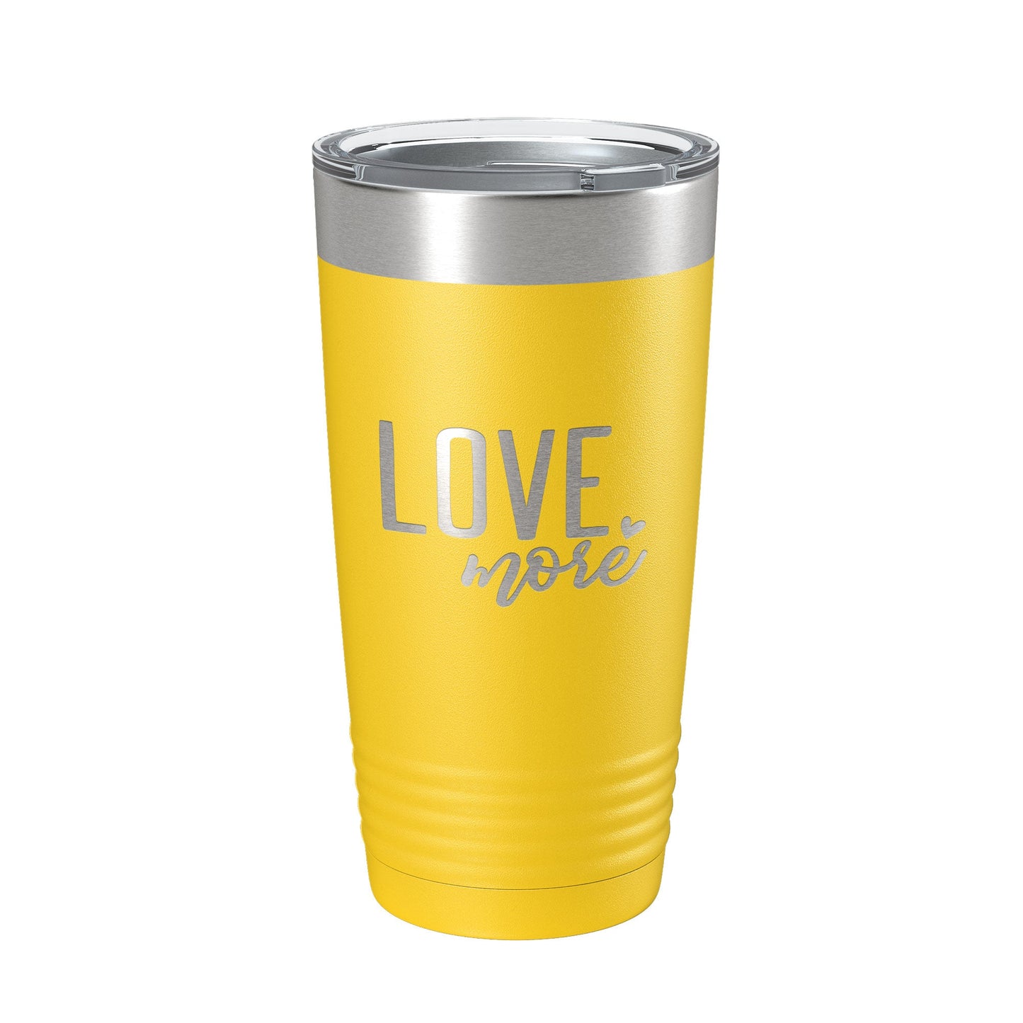 Love More Tumbler Travel Mug Insulated Laser Engraved Coffee Cup 20 oz