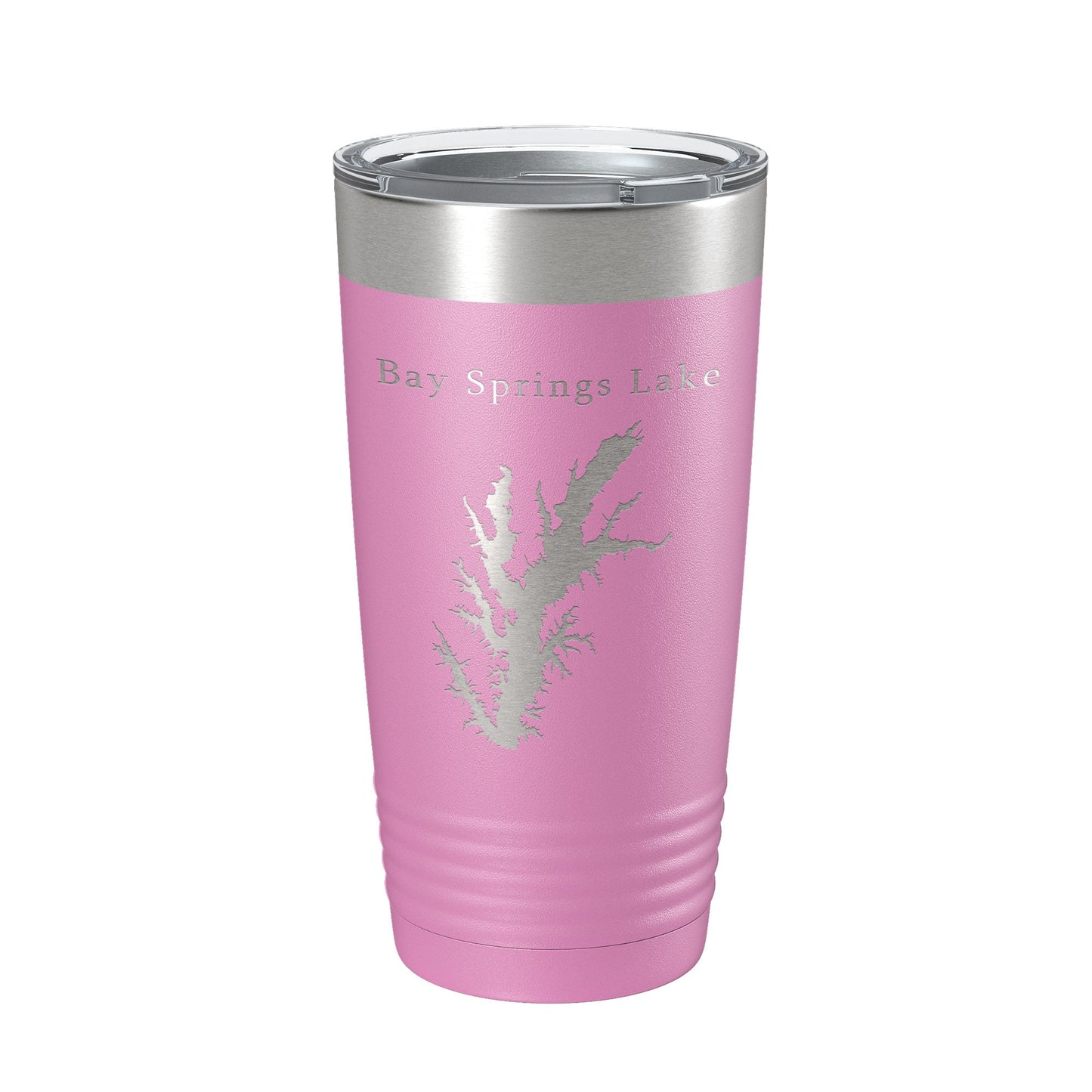 Bay Springs Lake Map Tumbler Travel Mug Insulated Laser Engraved Coffee Cup Mississippi 20 oz