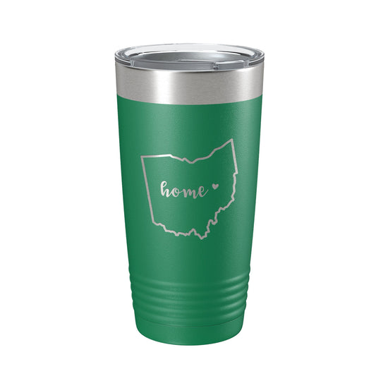 Ohio Tumbler Home State Travel Mug Insulated Laser Engraved Map Coffee Cup 20 oz