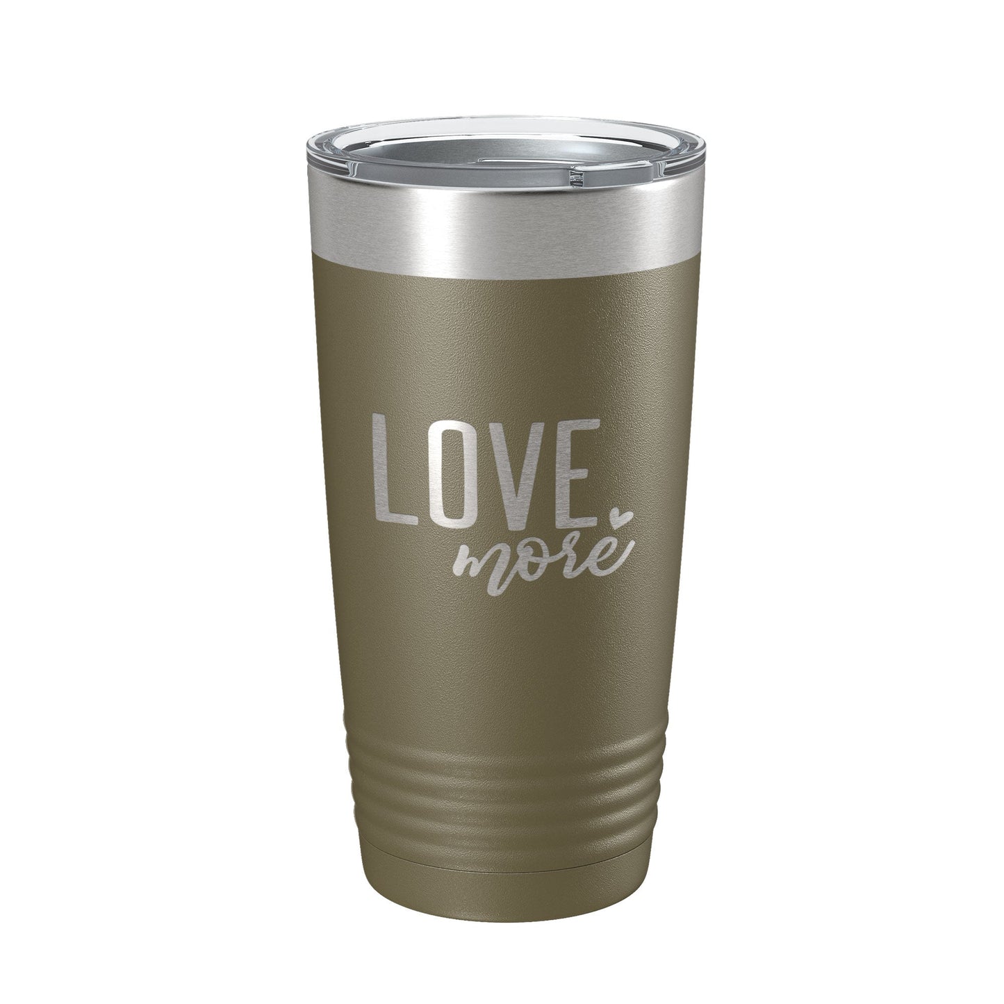 Love More Tumbler Travel Mug Insulated Laser Engraved Coffee Cup 20 oz