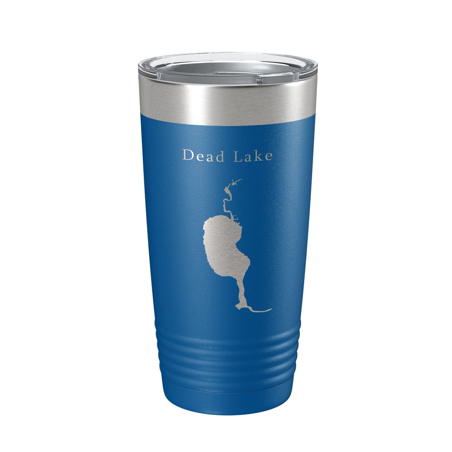 Dead Lake Map Tumbler Travel Mug Insulated Laser Engraved Coffee Cup Florida 20 oz