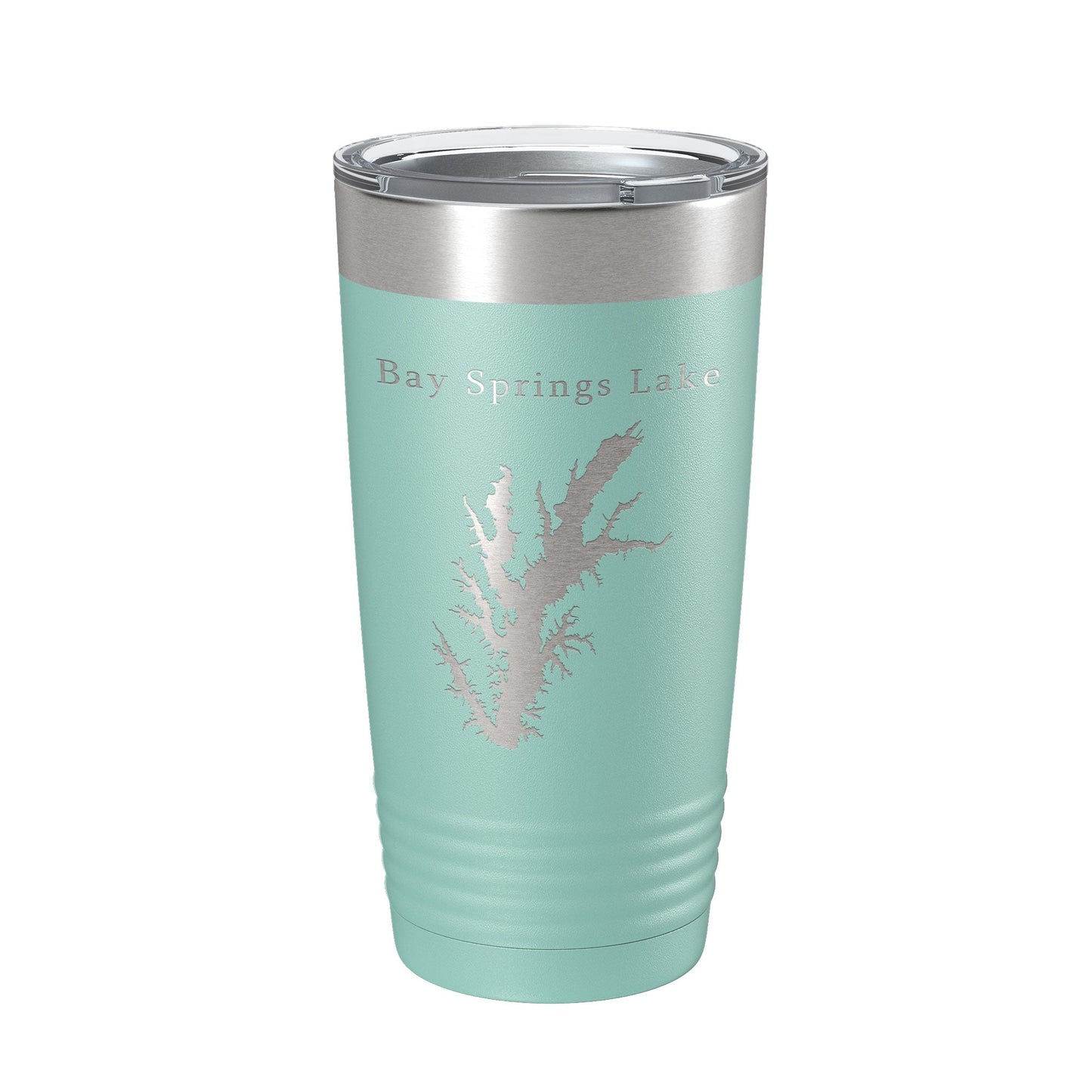 Bay Springs Lake Map Tumbler Travel Mug Insulated Laser Engraved Coffee Cup Mississippi 20 oz