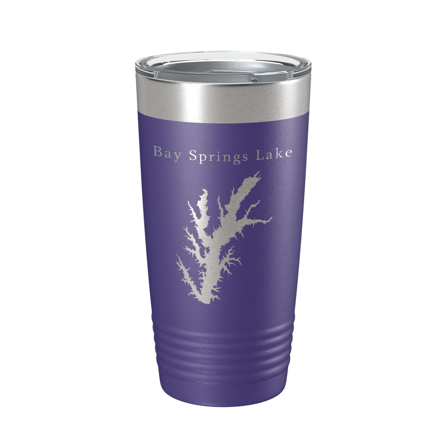 Bay Springs Lake Map Tumbler Travel Mug Insulated Laser Engraved Coffee Cup Mississippi 20 oz