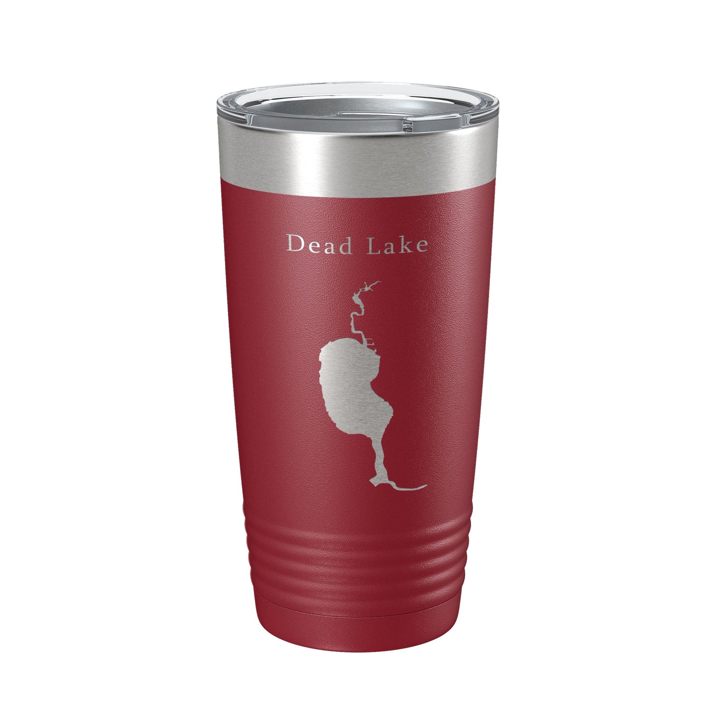 Dead Lake Map Tumbler Travel Mug Insulated Laser Engraved Coffee Cup Florida 20 oz