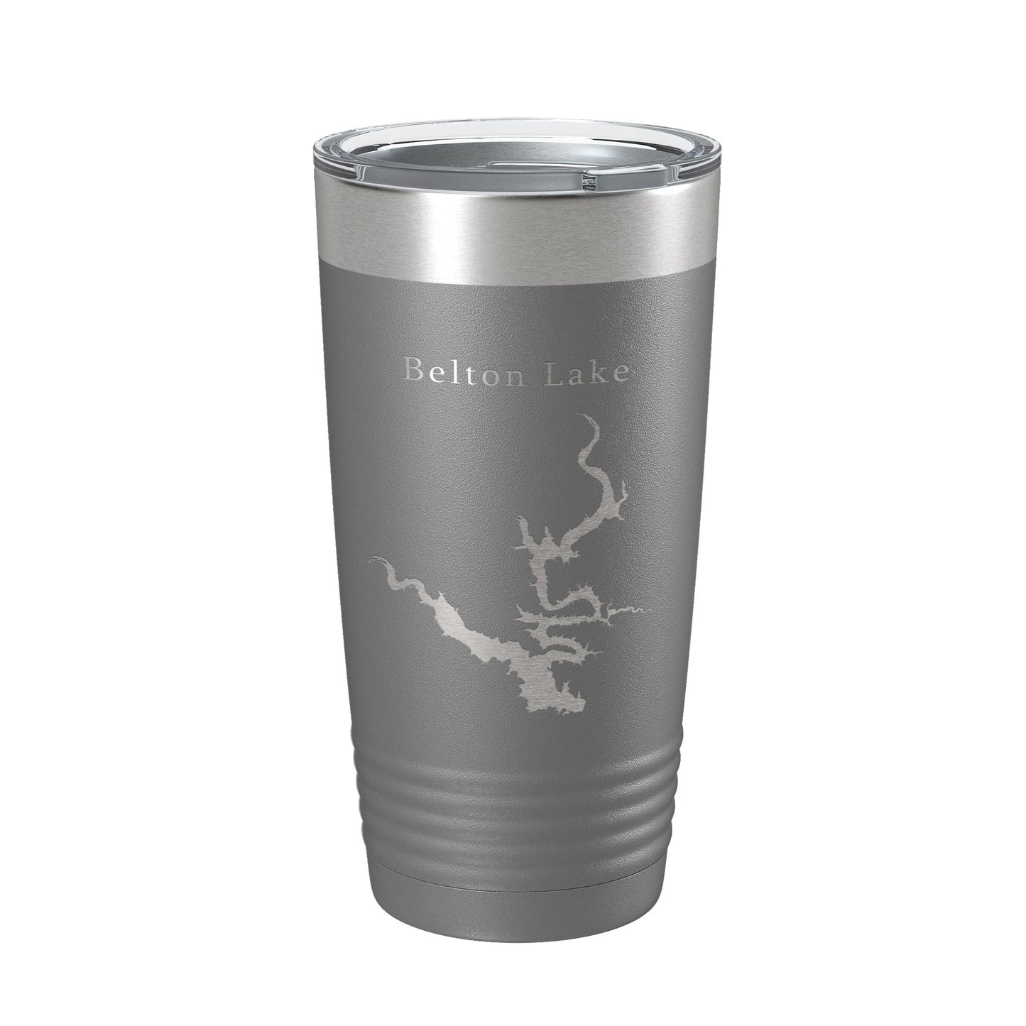 Belton Lake Map Tumbler Travel Mug Insulated Laser Engraved Coffee Cup Texas 20 oz