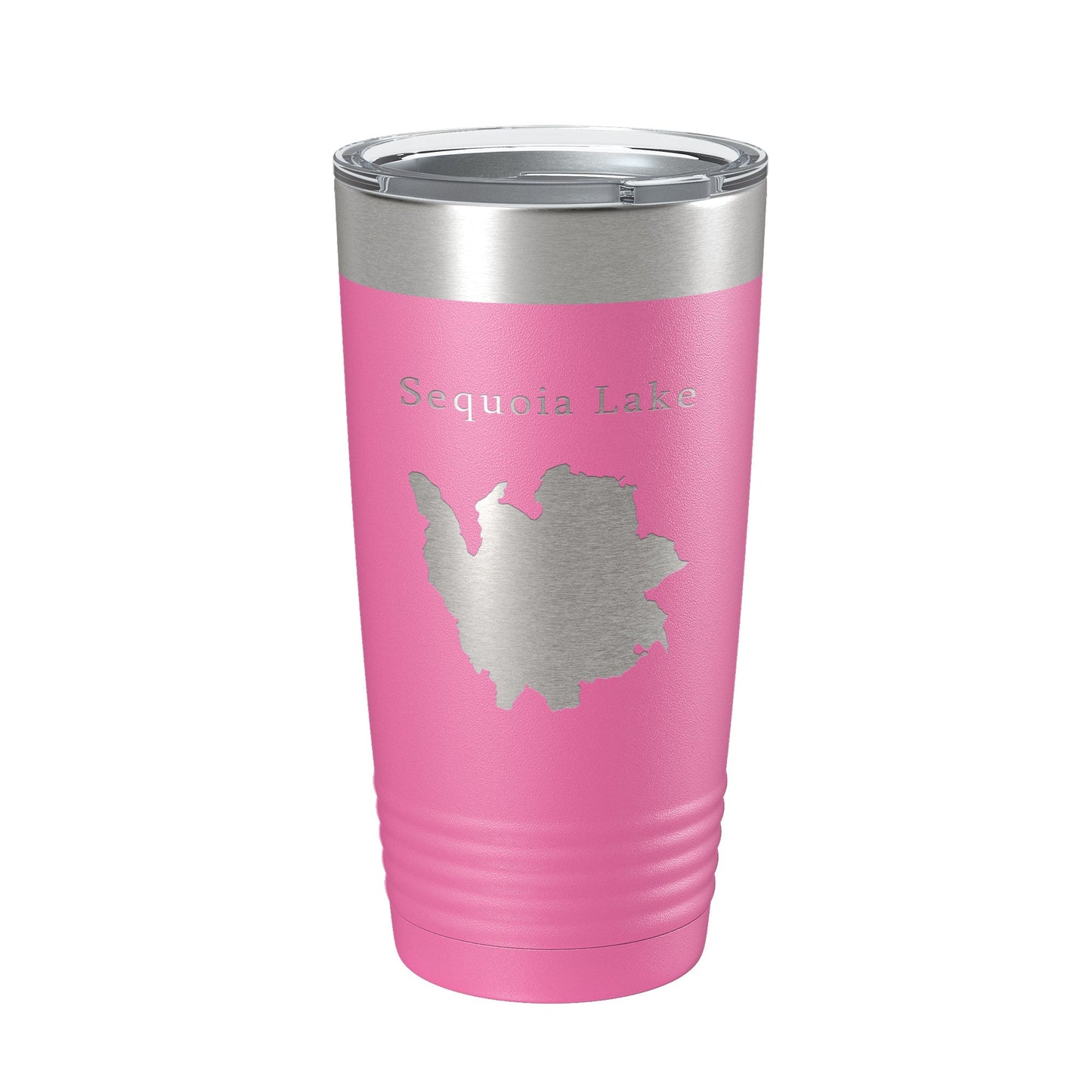 Sequoia Lake Map Tumbler Travel Mug Insulated Laser Engraved Coffee Cup California 20 oz