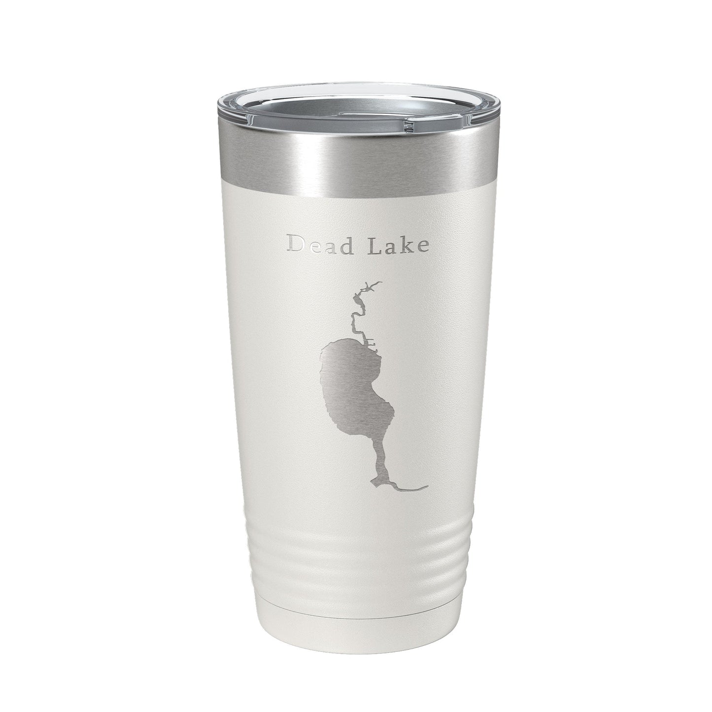 Dead Lake Map Tumbler Travel Mug Insulated Laser Engraved Coffee Cup Florida 20 oz