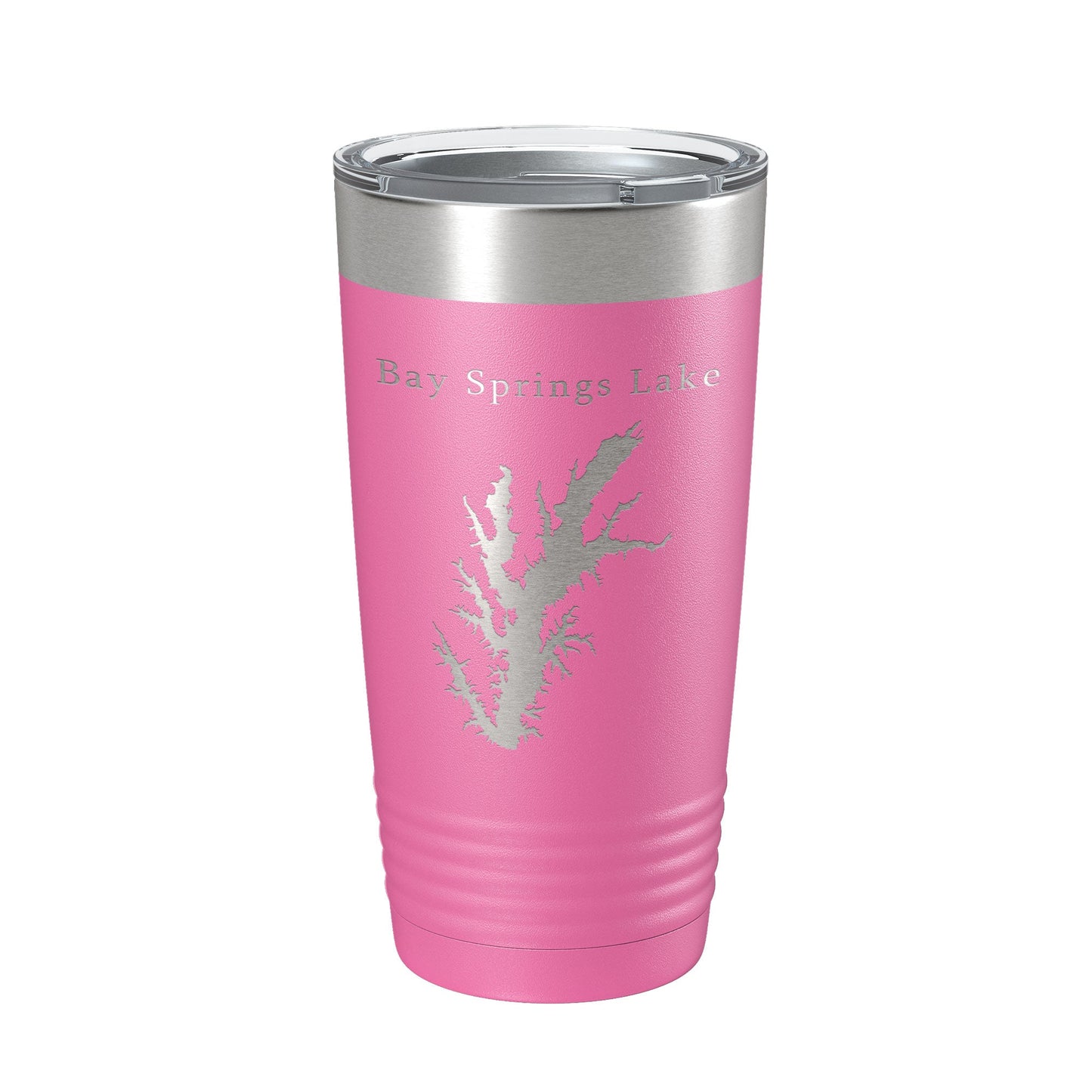 Bay Springs Lake Map Tumbler Travel Mug Insulated Laser Engraved Coffee Cup Mississippi 20 oz