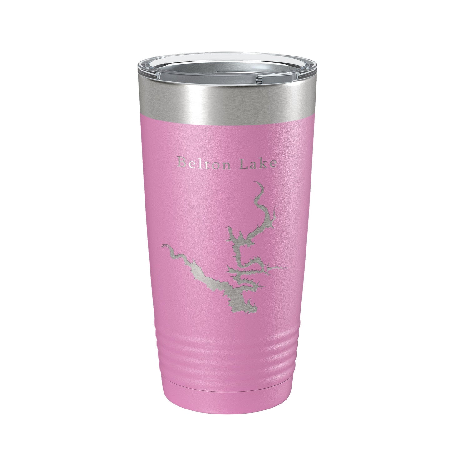 Belton Lake Map Tumbler Travel Mug Insulated Laser Engraved Coffee Cup Texas 20 oz