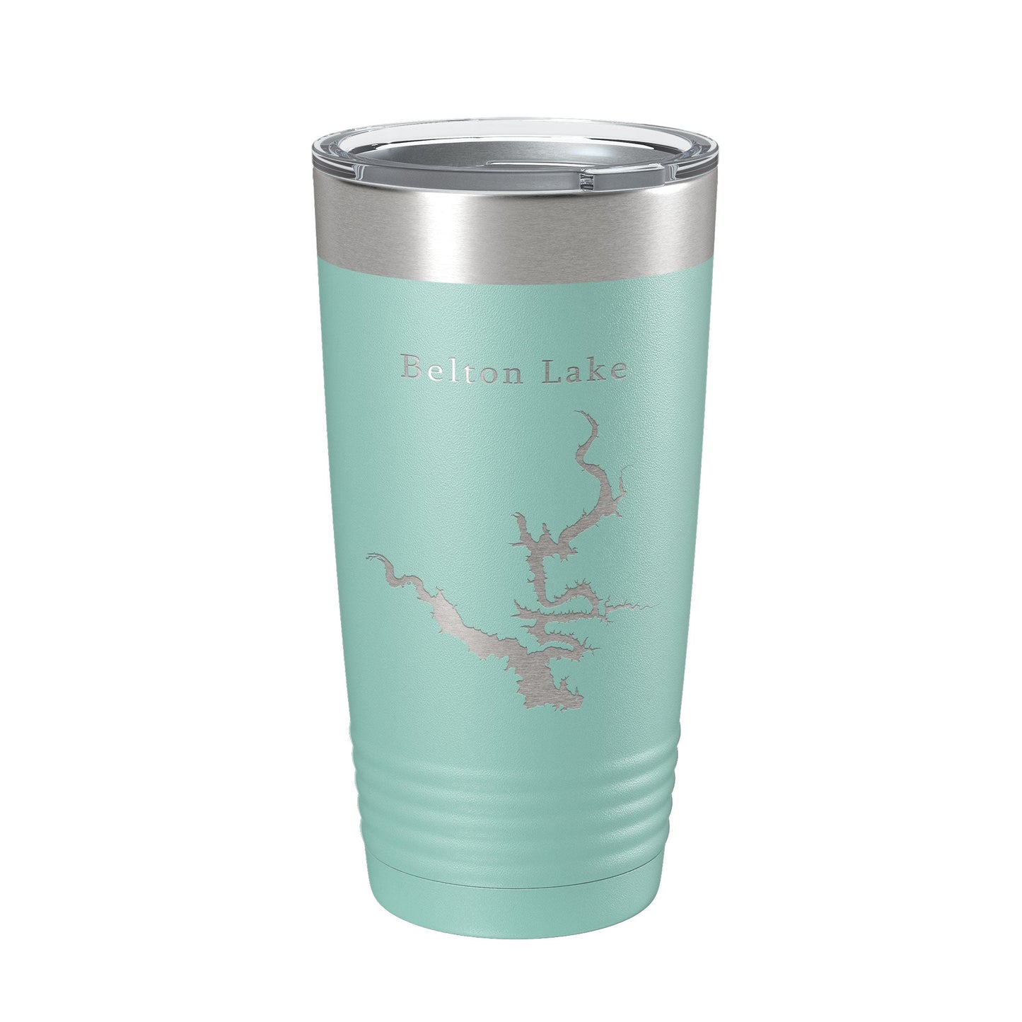 Belton Lake Map Tumbler Travel Mug Insulated Laser Engraved Coffee Cup Texas 20 oz