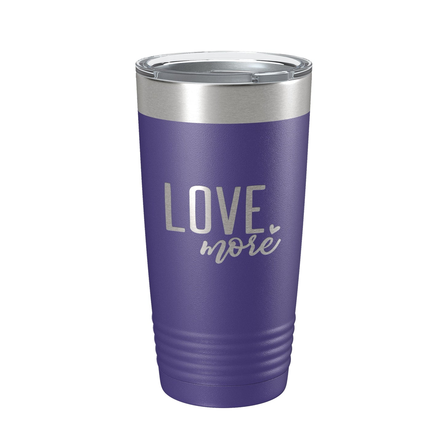 Love More Tumbler Travel Mug Insulated Laser Engraved Coffee Cup 20 oz