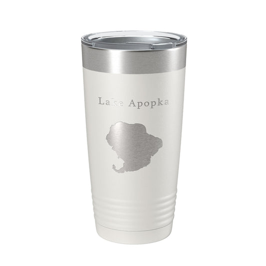 Lake Apopka Map Tumbler Travel Mug Insulated Laser Engraved Coffee Cup Florida 20 oz