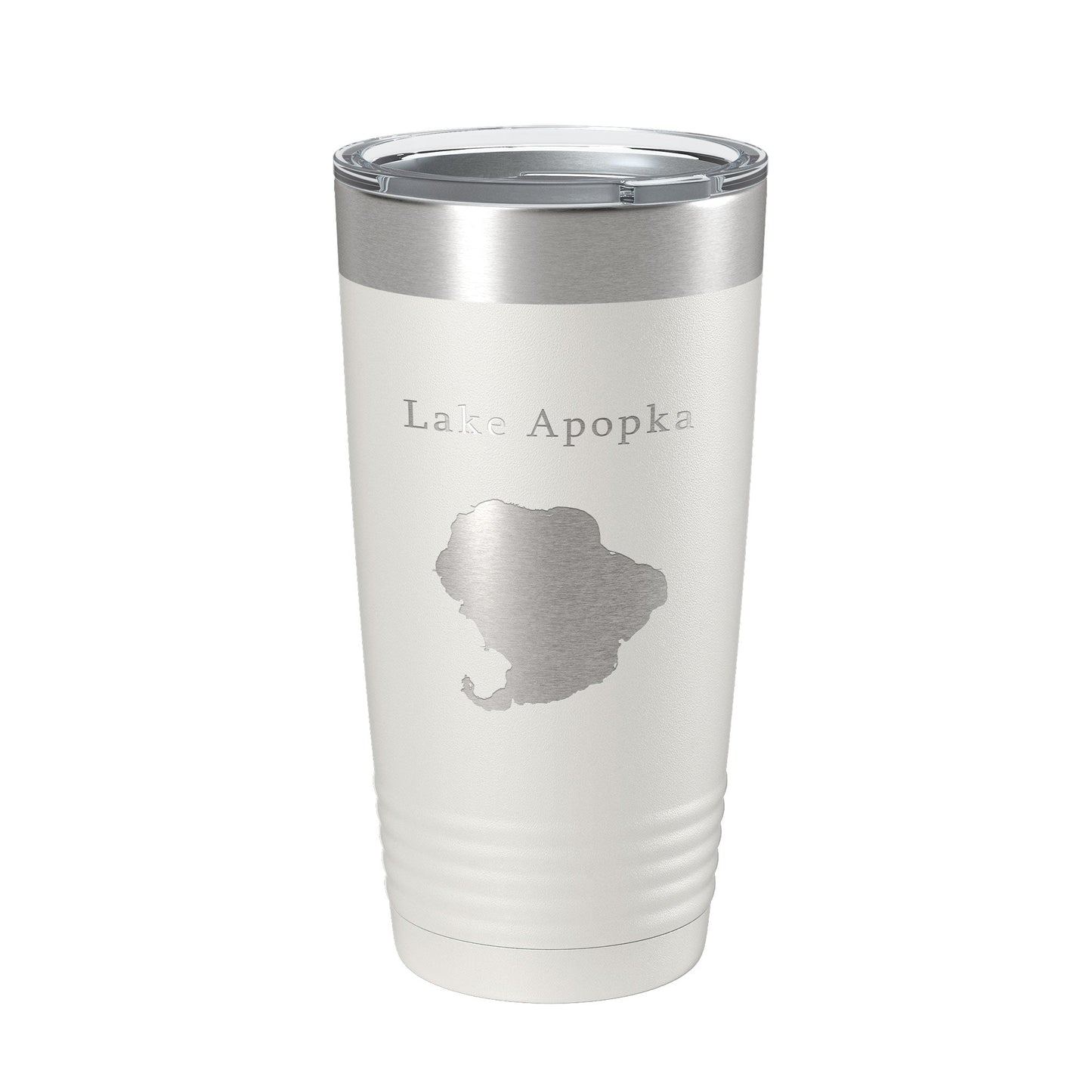 Lake Apopka Map Tumbler Travel Mug Insulated Laser Engraved Coffee Cup Florida 20 oz