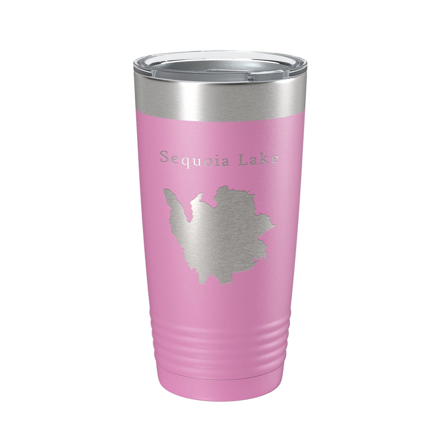 Sequoia Lake Map Tumbler Travel Mug Insulated Laser Engraved Coffee Cup California 20 oz